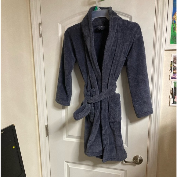 Chakir linen bath robe Gray - Picture 2 of 9